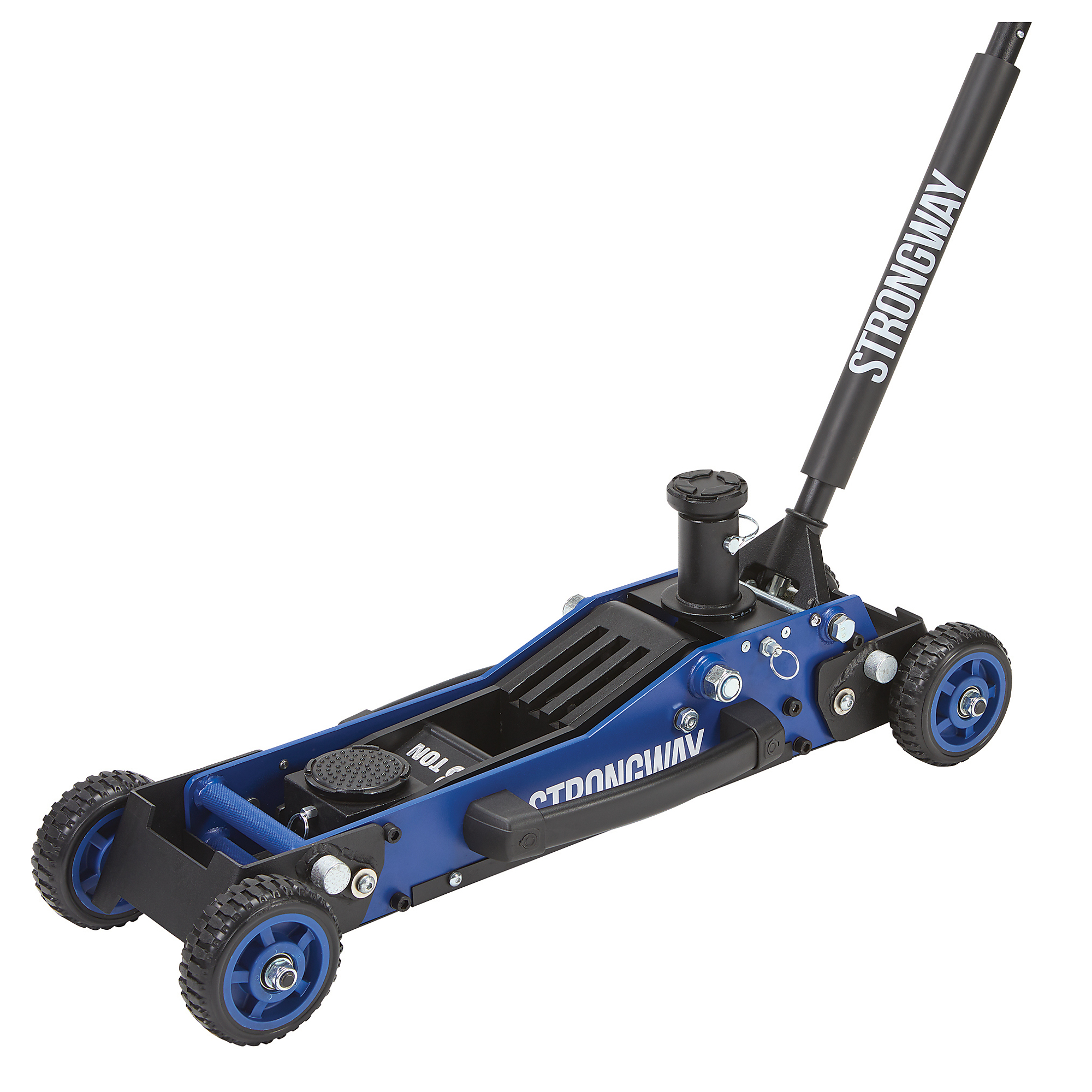 Strongway Low-Profile Off-Road Jack, 3-Ton Capacity, 6-9/16in.–29-3/8in. Lift Range, Steel/Aluminum